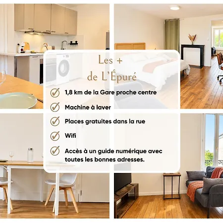 L'épuré - Proche Centre - Wifi&machine à Laver